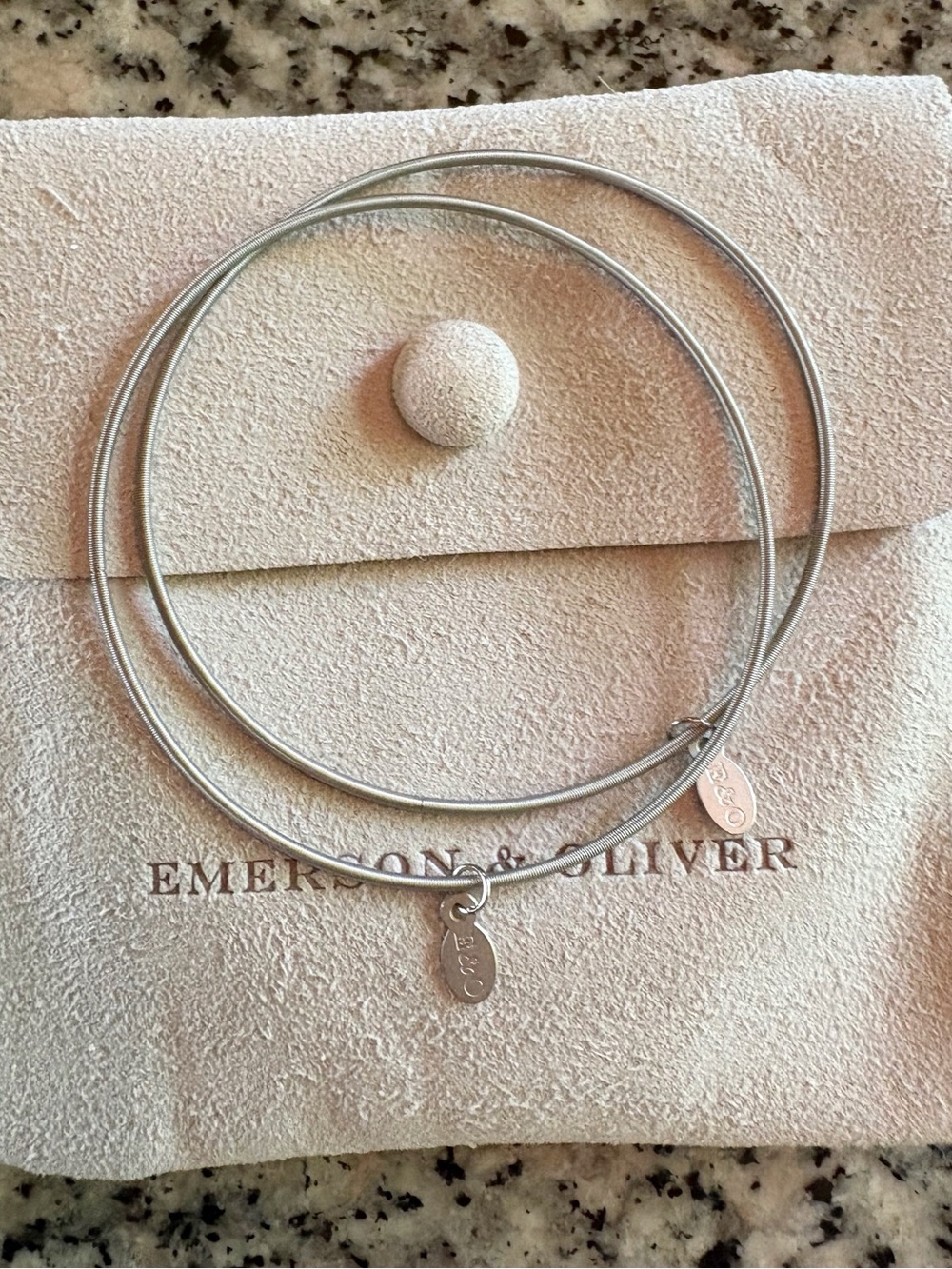 ♥️💖 Emerson & Oliver Stainless Steel Dia Coil Bracelets Set of 2 NWT